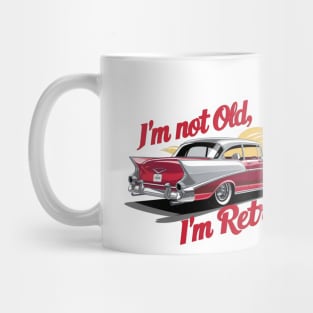 "Vintage Revival: Retro Classic Car Illustration" - I,m Not Old Mug